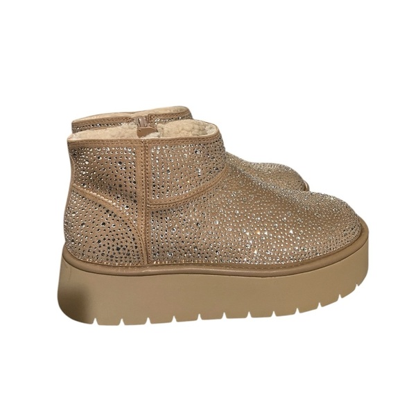 Memory Foam Bling Fur Boots - Picture 3 of 4